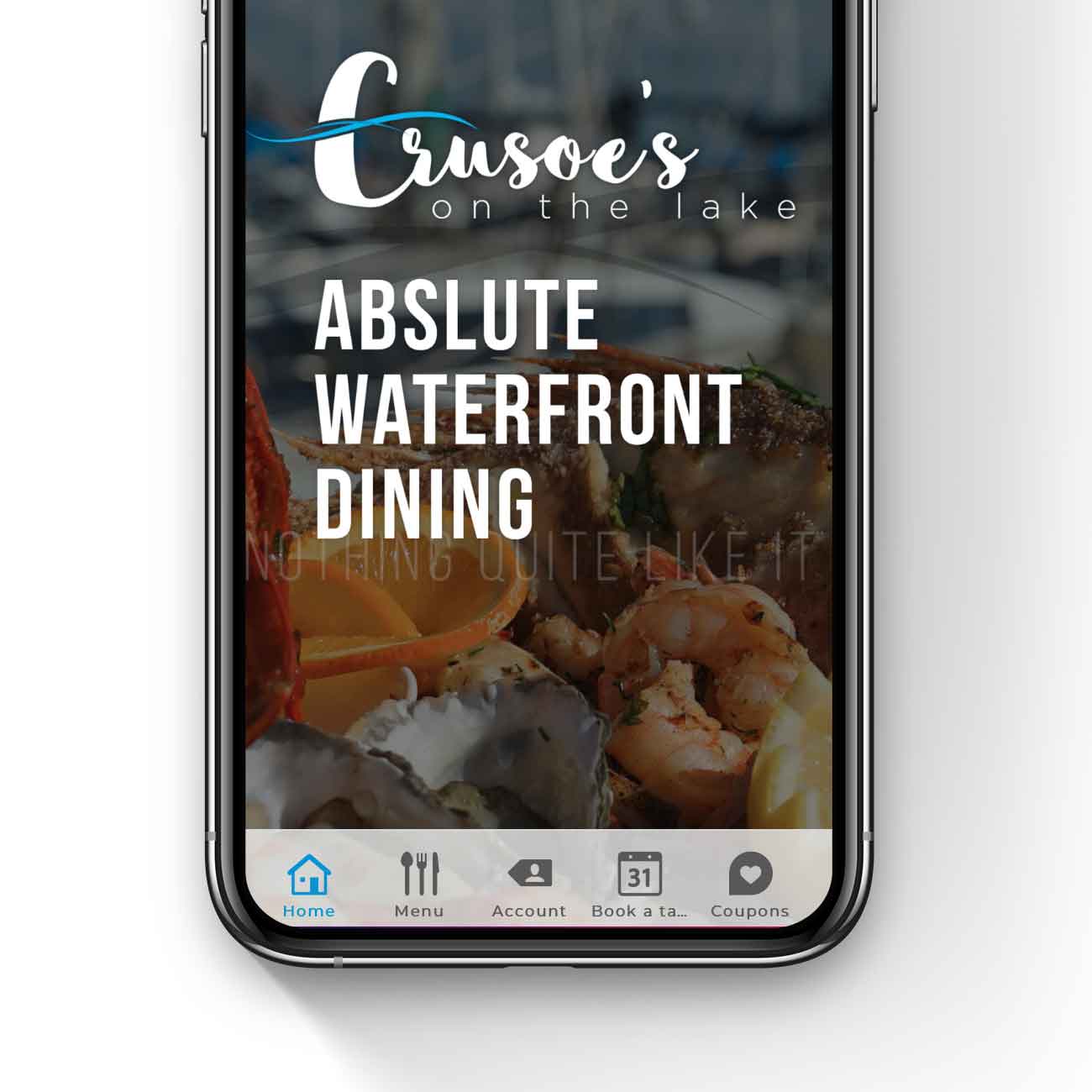 CG - Portfolio - Crusoe's on the Lake Take-away App Featured Image