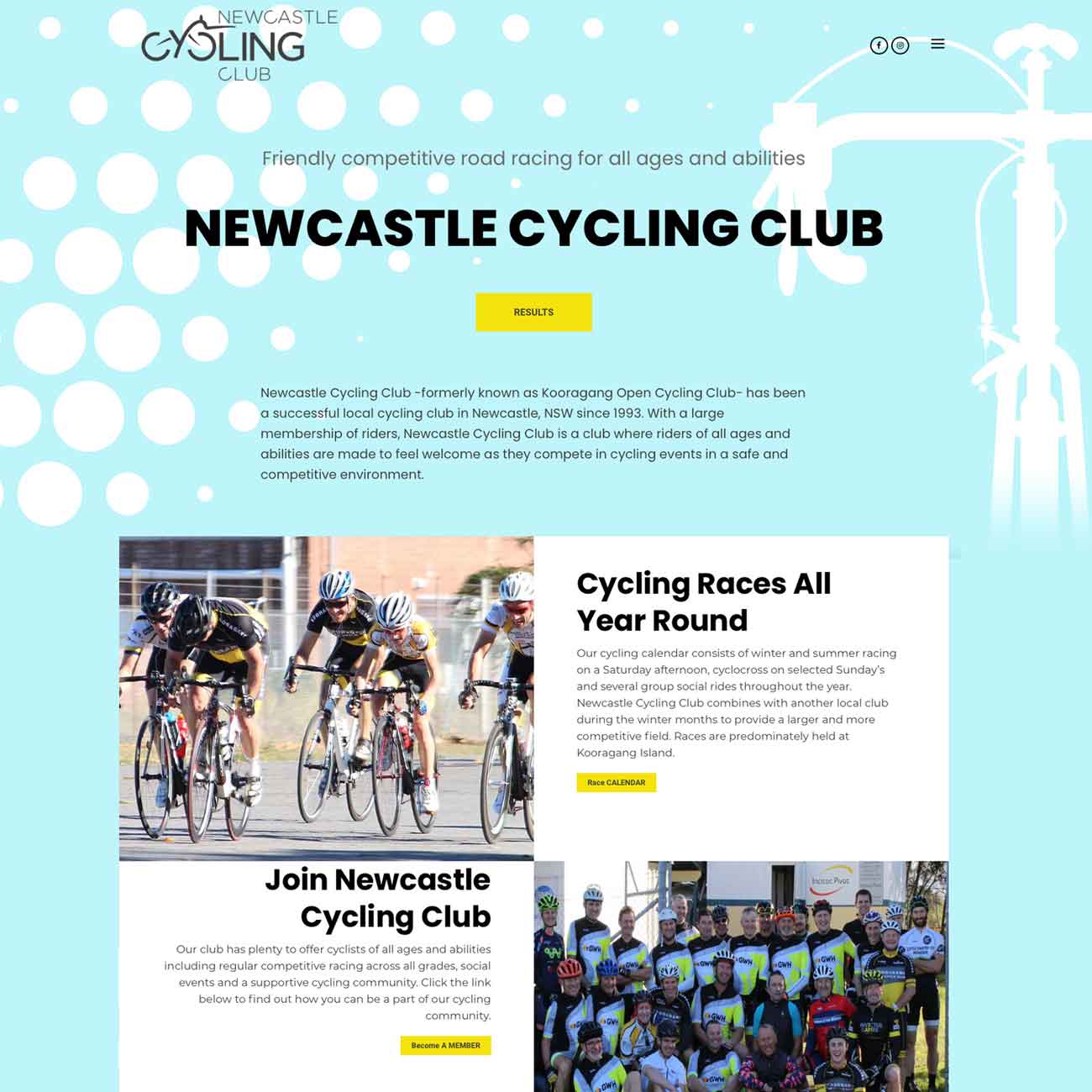 CG - Portfolio - Newcastle Cycling Club Featured Image