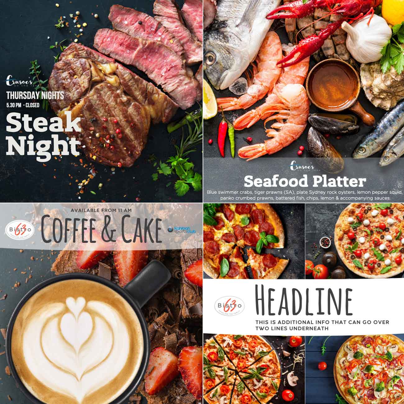 CG - Portfolio - Rocky's Catering social media templates Featured Image