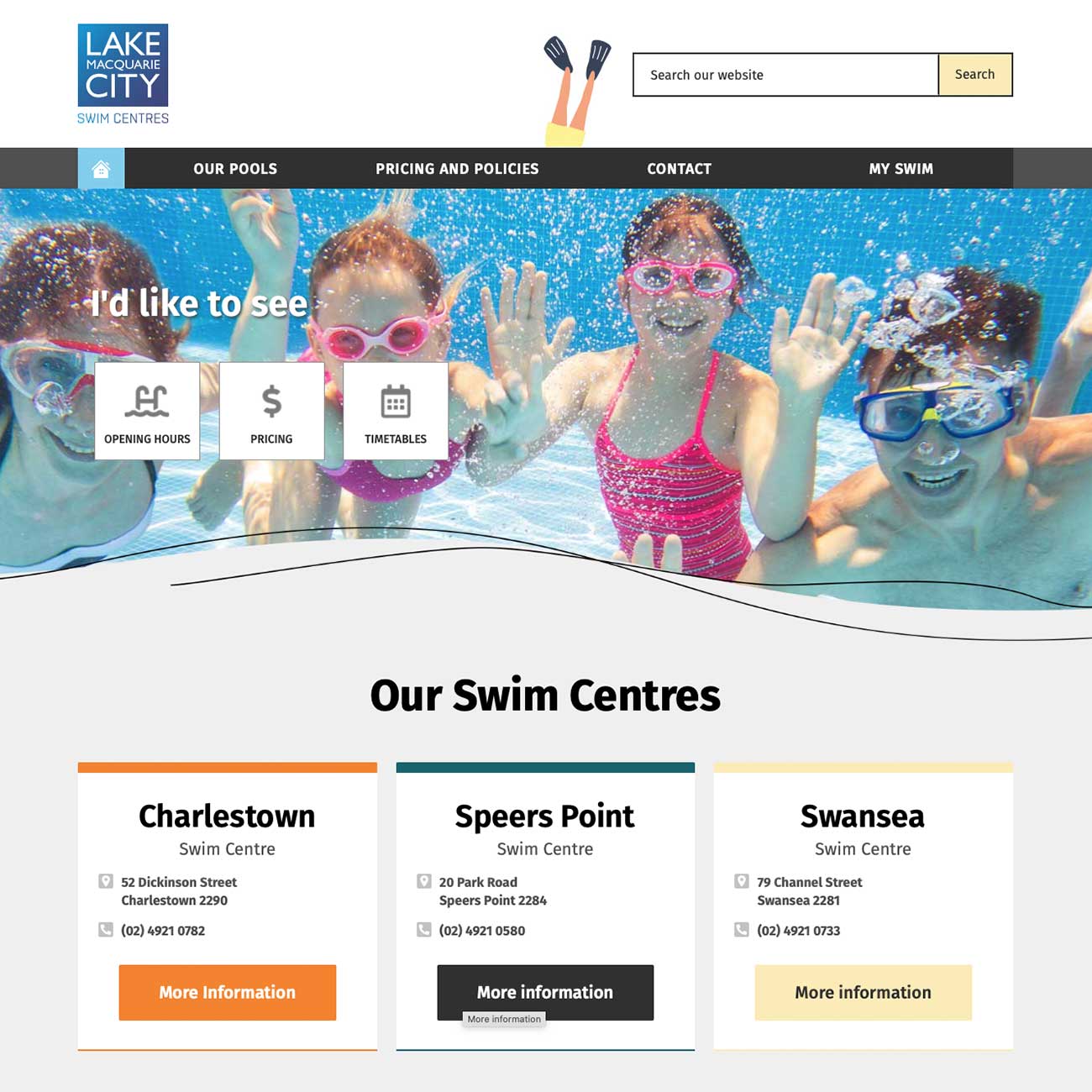 CG - Portfolio - Swim Centres Lake Macquarie City Council Featured Image